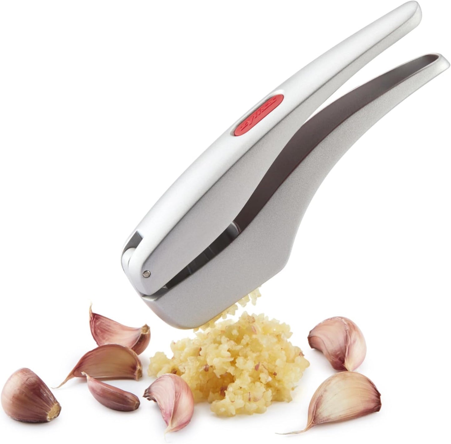 Susi 3 Garlic Press - Garlic and Ginger Mincer - Built-In Cleaner - Garlic Crusher, Mincer and Peeler - Dishwasher Safe - Cast Aluminum