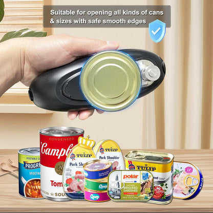 [UPGRADED BLADE] Auto 2.0 Electric Can Opener, Effortless One-Touch Operation with Safety Smooth Edge, Battery Powered Automatic Can Opener for All Can Sizes Best for Seniors, Arthritis