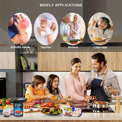 [UPGRADED BLADE] Auto 2.0 Electric Can Opener, Effortless One-Touch Operation with Safety Smooth Edge, Battery Powered Automatic Can Opener for All Can Sizes Best for Seniors, Arthritis