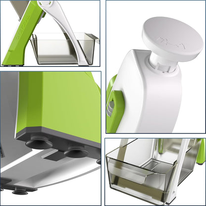 Safe Mandoline Slicer, Vegetable Slicer Potato Slicer, Gray