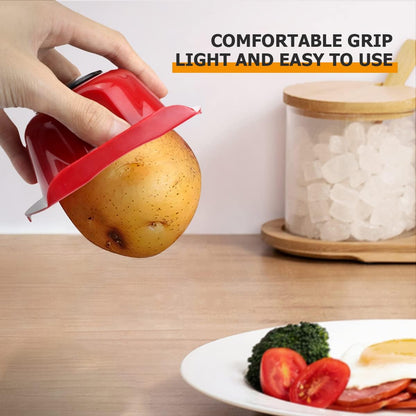 DOERDO Food Safety Holder for Mandolin Slicer Food Slicer Cutter Finger Guard Vegetable Cutting Finger Protector, Red, 4.8 * 3.5 Inch
