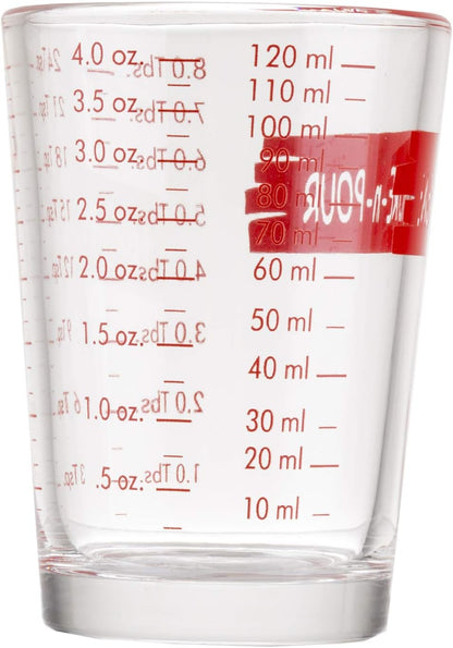 H1433T Measuring Cup Measure-N-Pour, 4 oz, Clear