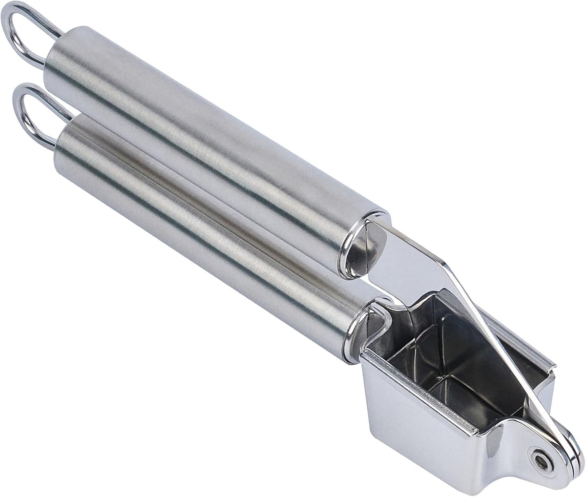 Stainless Steel Garlic Press - German Standard Garlic Mincer Tool Easy to Squeeze and Clean, Dishwasher Safe - Heavy Duty Garlic Chopper Tool for Ginger, Seeds