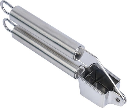 Stainless Steel Garlic Press - German Standard Garlic Mincer Tool Easy to Squeeze and Clean, Dishwasher Safe - Heavy Duty Garlic Chopper Tool for Ginger, Seeds