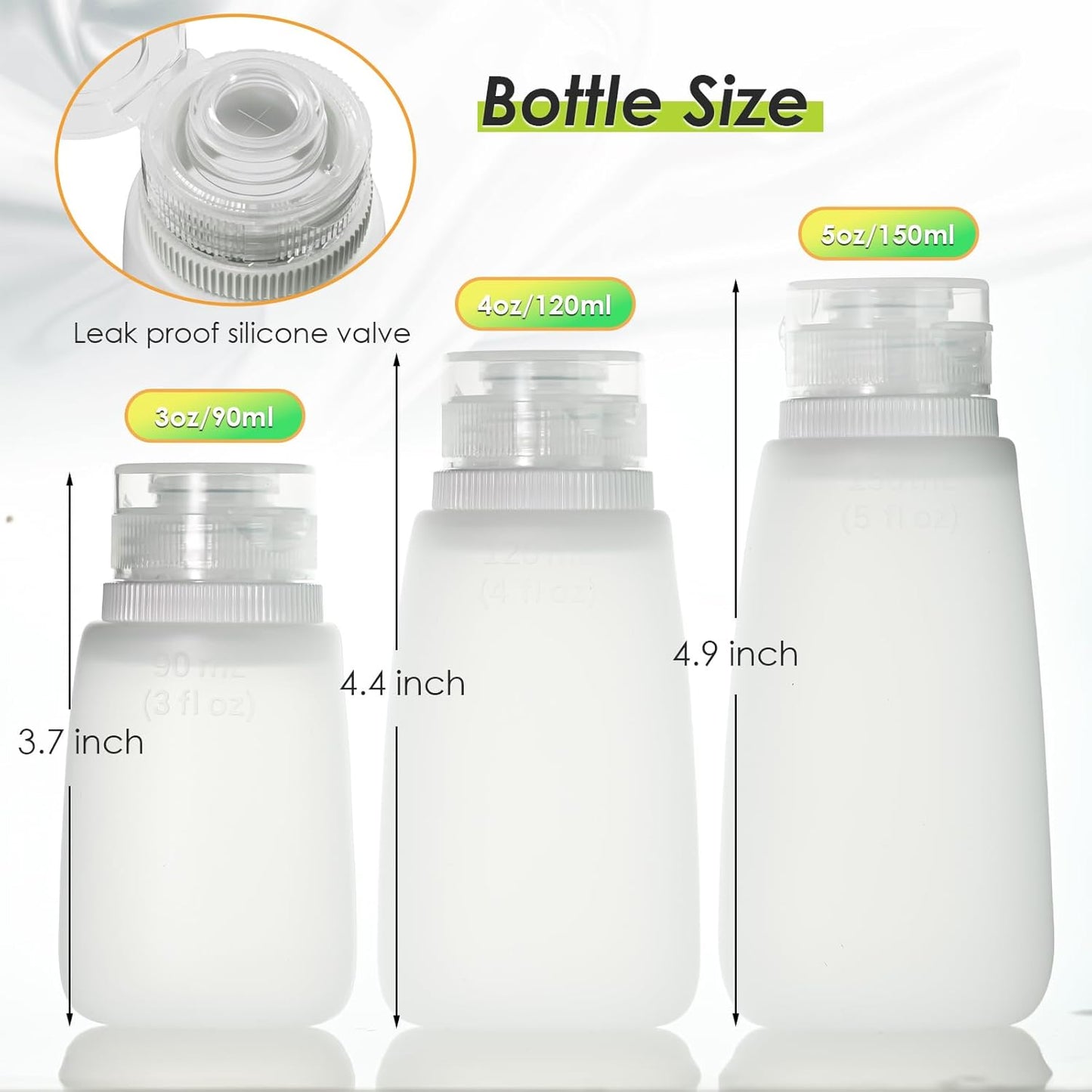 Condiment Squeeze Bottles for Ketchup Hot Sauce Liquids Oil with Caps for Condensed Milk and Mustard Salad Dressing Dispenser Silicone Bottles (Translucent, 4 oz * 4 Pack)