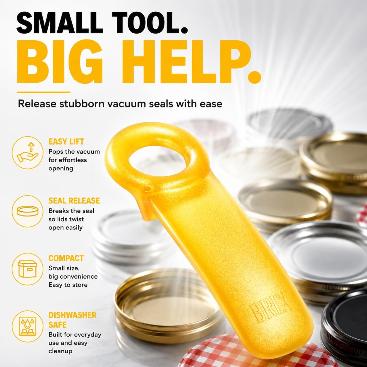 Original Easy Jar Key Opener, Frosted Green, Vacuum-Seal Release Tool For Stubborn Lids, Arthritis And Carpal Tunnel Aid