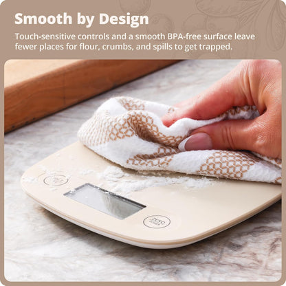 Food Scale, Slim & Compact Build, 1g Precision (Ash Gray)