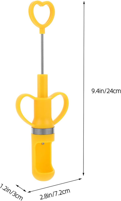 Yellow Handheld Cherry Pitter Xmas Portable PP Pit Remover Tool
