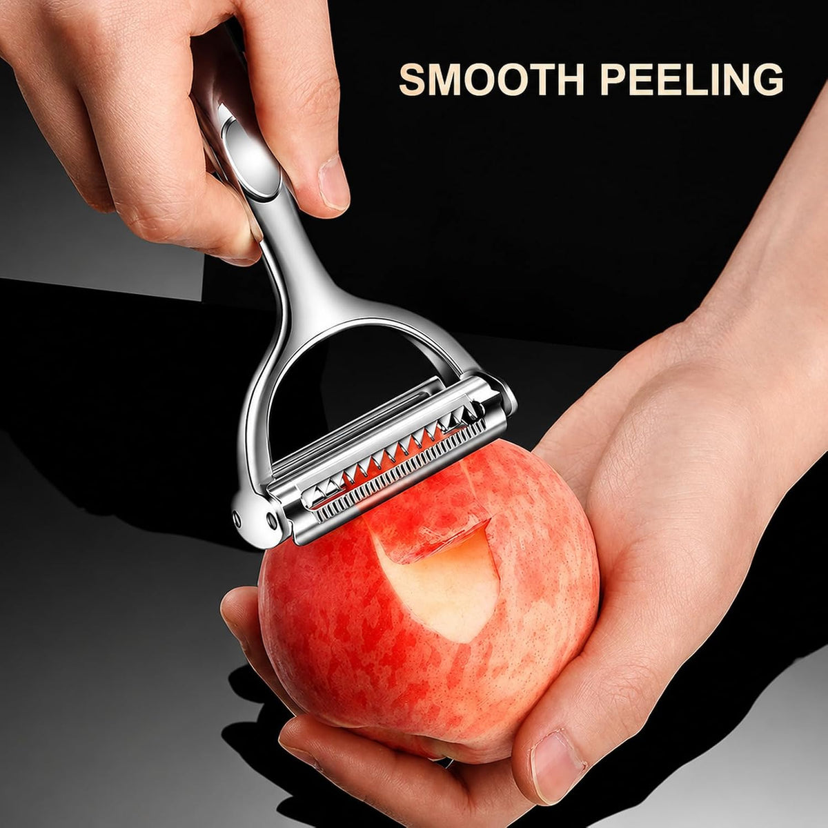 2-in-1 Julienne Peeler and Vegetable Peeler, Y-Shaped Tool