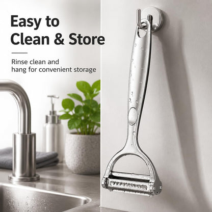 2-in-1 Julienne Peeler and Vegetable Peeler, Y-Shaped Tool
