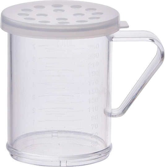 10 oz Clear Snap-on Lid Dredge