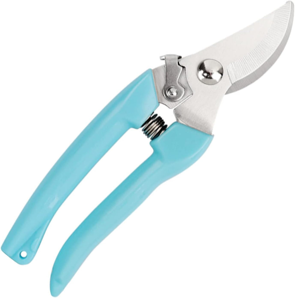 Curve Gardening Scissor with Sharp Stainless Steel Blade Garden Shears for Cutting Flowers Trimming Plants of Yard Florist Flower Rose Herb Hedge Bonsai and Fruits Picking (Black Handle)