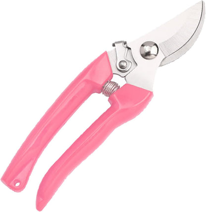 Curve Gardening Scissor with Sharp Stainless Steel Blade Garden Shears for Cutting Flowers Trimming Plants of Yard Florist Flower Rose Herb Hedge Bonsai and Fruits Picking (Black Handle)