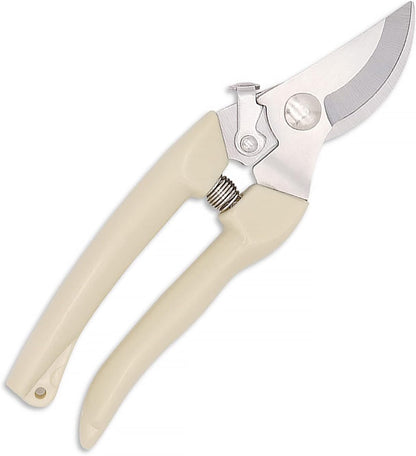 Curve Gardening Scissor with Sharp Stainless Steel Blade Garden Shears for Cutting Flowers Trimming Plants of Yard Florist Flower Rose Herb Hedge Bonsai and Fruits Picking (Black Handle)