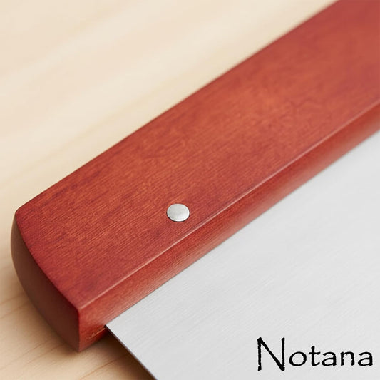 Wood Bench Scraper Stainless Steel - Professional Dough Cutter Tool for Bread Making, Pastry Scraper, Premium Multi-Purpose Kitchen Scraper for Baking and Chopping