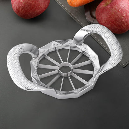 Apple Slicer, HEAVY DUTY Apple Corer, 12-Blade Stainless Steel Apple Cutter Divider Pitter ，Sturdy and Sharp Durable Integrated Design for Apple, Potato, Onion and More