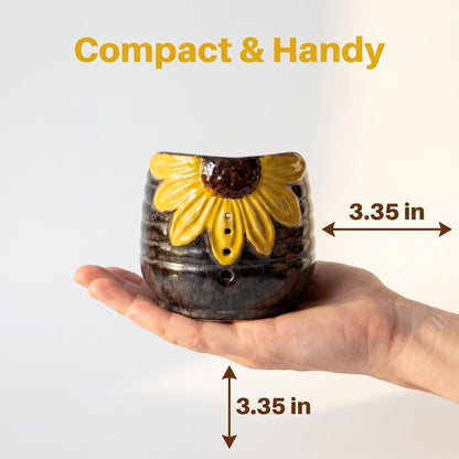 Sunflower Herb Stripper Bowl 4 Size Holes Leaf Stripper Tool Rosemary Thyme