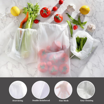 3 Pack Nut Milk Bag, Nylon Cheese Cloth Bag for Straining, 9.5"x14"