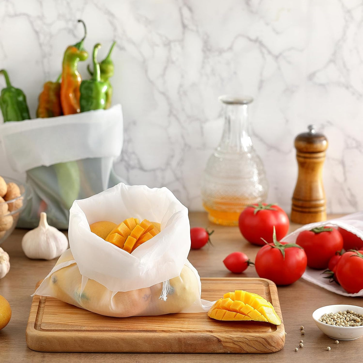 3 Pack Nut Milk Bag, Nylon Cheese Cloth Bag for Straining, 9.5"x14"