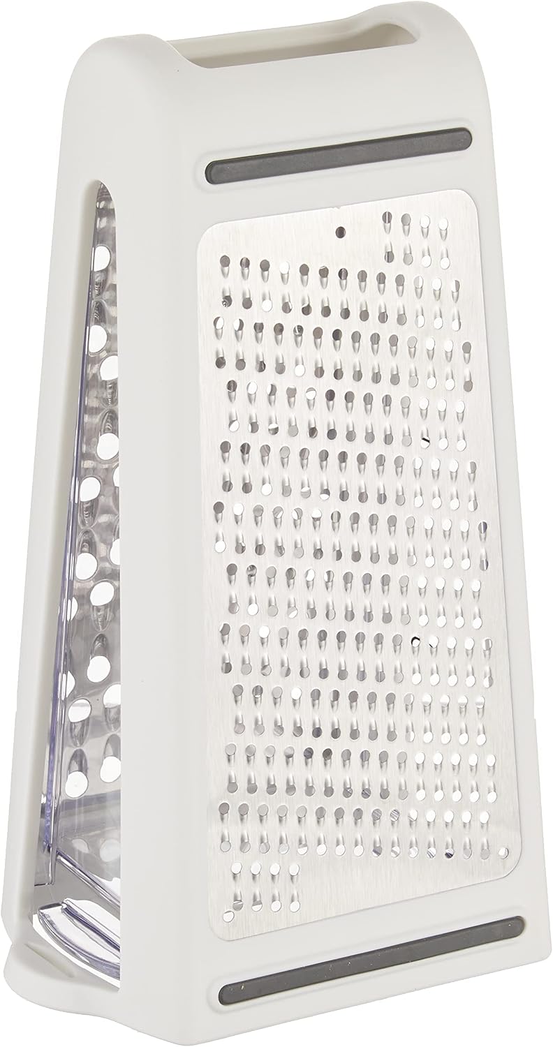 PrepSolutions 2-Way Grate & Measure Fine and Medium Grater, 2-Cup Capacity | Multi-Function Grater for Shredding, Slicing, And Measuring with Built-In Measurement Container, Dishwasher Safe