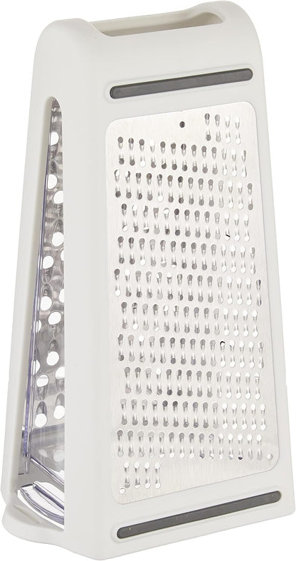 PrepSolutions 2-Way Grate & Measure Fine and Medium Grater, 2-Cup Capacity | Multi-Function Grater for Shredding, Slicing, And Measuring with Built-In Measurement Container, Dishwasher Safe