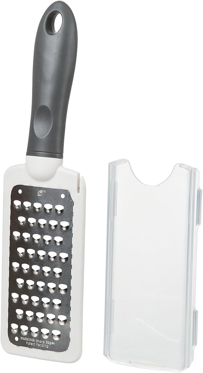 PrepSolutions 2-Way Grate & Measure Fine and Medium Grater, 2-Cup Capacity | Multi-Function Grater for Shredding, Slicing, And Measuring with Built-In Measurement Container, Dishwasher Safe