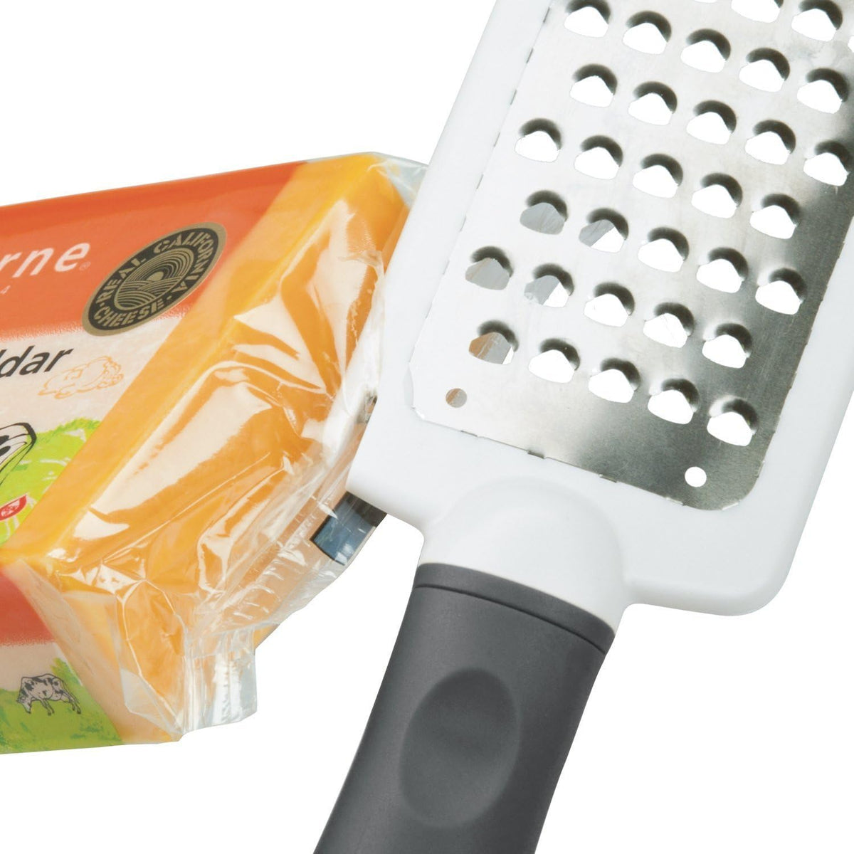 PrepSolutions 2-Way Grate & Measure Fine and Medium Grater, 2-Cup Capacity | Multi-Function Grater for Shredding, Slicing, And Measuring with Built-In Measurement Container, Dishwasher Safe