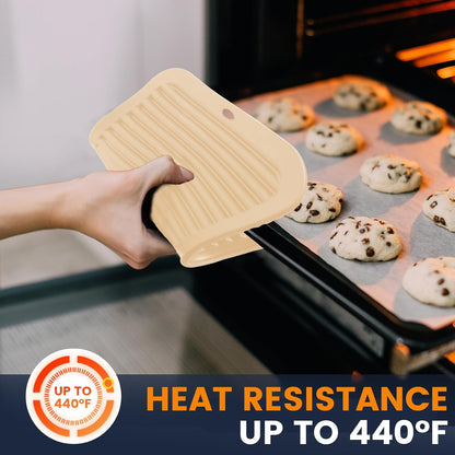 Silicone Trivet Mats 4 Heat Resistant Pot Holders Multipurpose Non-Slip Hot Pads for Kitchen Potholders, Drying mat, Jar Opener, Spoon Holder, Coaster.(Dark Grey)