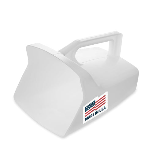 Food Service Utility Scoop, 64-Ounce, White, for Ice/Bar and Ingredient Use in Restaurant/Kitchen