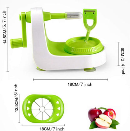 Apple peeler, Apple Peeler Slicer,multi-function fruit peeler, vegetable, fruit peeler, pear potato slice movement, peeling machine fast manual setting with 8 blade slicer pear peelerAdd a splitter