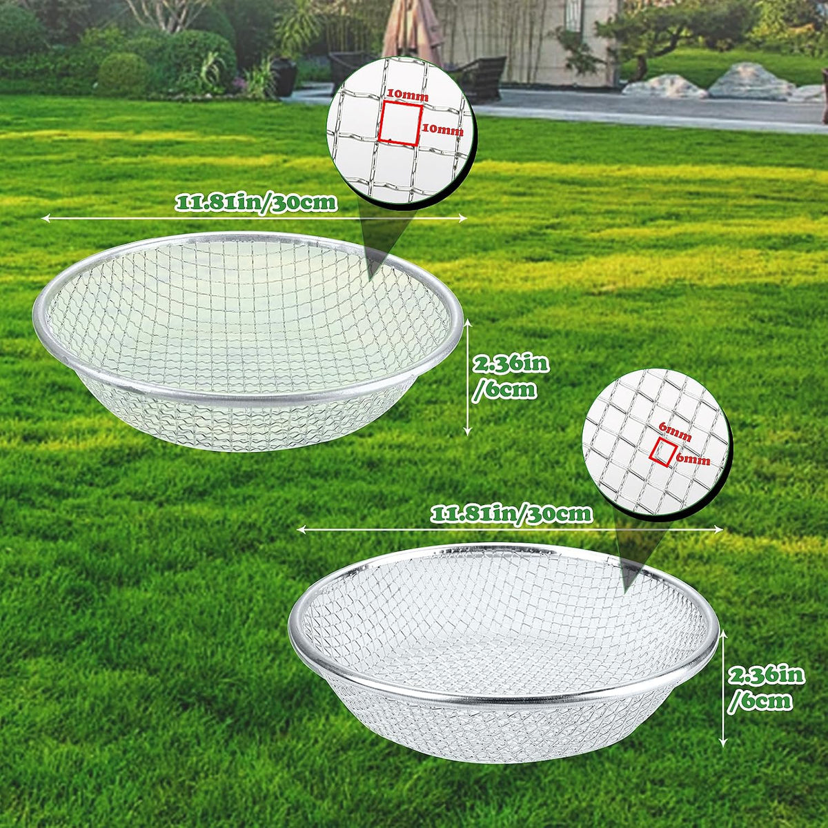 Soil, Sand, and Compost Sifter for Gardening – Sieve for Rocks, Dirt, and Organic Material – Fits 5-Gallon Buckets-1/4 in Aperture