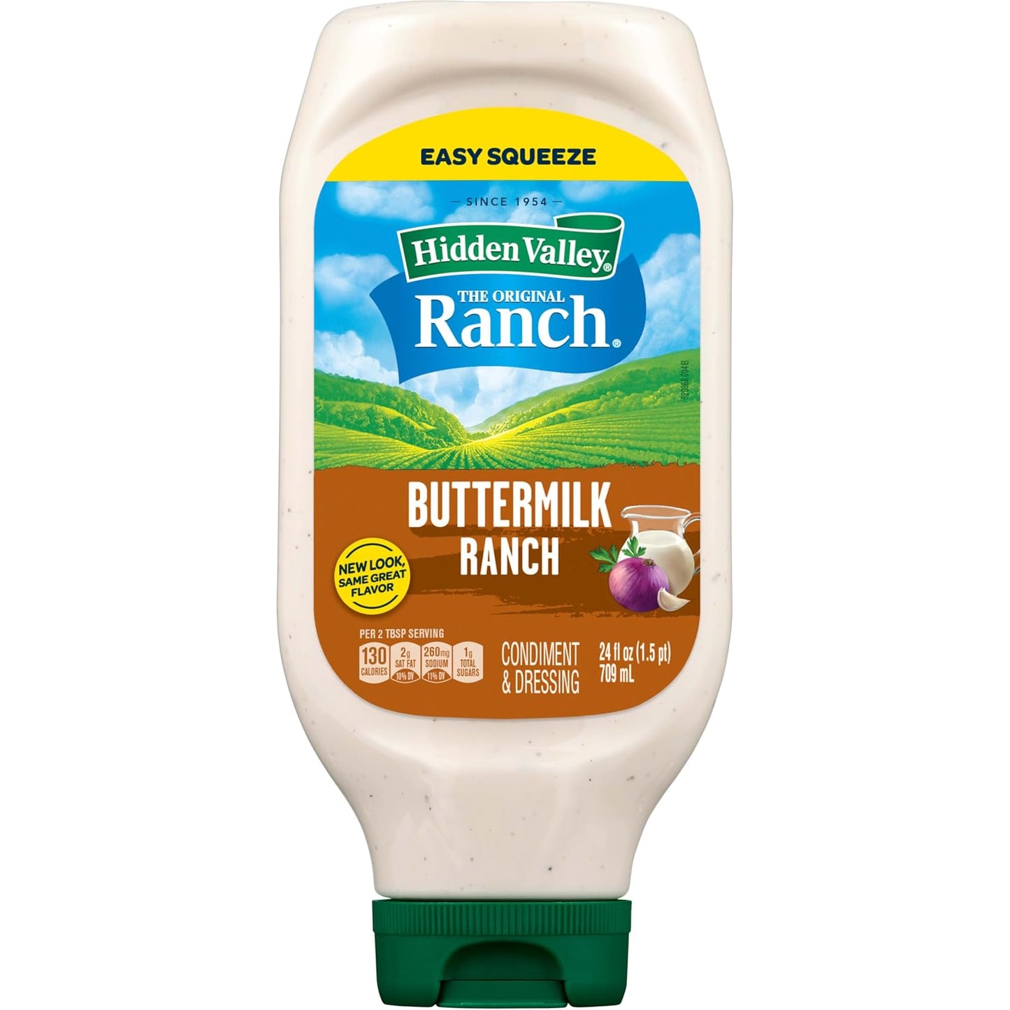 Buttermilk Ranch Condiment and Dressing, Easy Squeeze Bottle, 24 Fl Oz (Package May Vary)