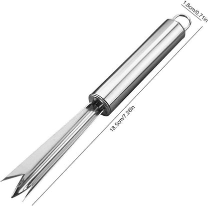 Pineapple Eye Peeler Remover Tool, Stainless Steel Multipurpose Pineapple Eye Clip,Pineapple Eye Cutter V Shape Pineapple Eye Peeler Remover for Home Kitchen Peelers