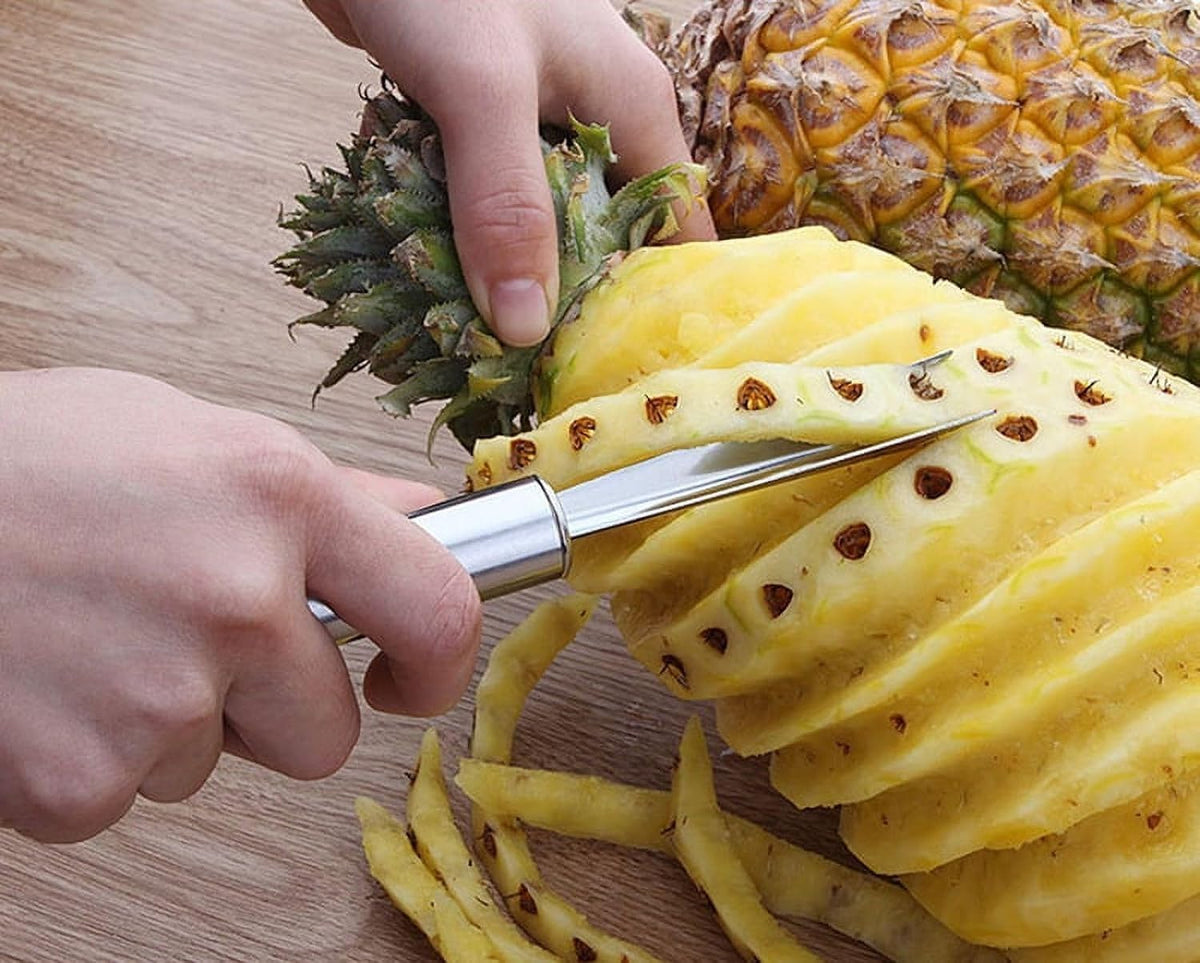 Pineapple Eye Peeler Remover Tool, Stainless Steel Multipurpose Pineapple Eye Clip,Pineapple Eye Cutter V Shape Pineapple Eye Peeler Remover for Home Kitchen Peelers