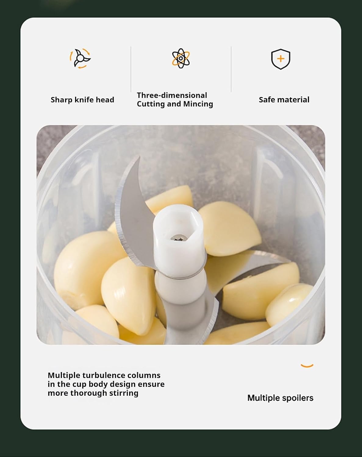 3-Speed Manual Food Chopper-Hand Crank Vegetable Chopper & Garlic Mincer for Effortless Dicing of Onions, Nuts, and Salsa - Compact Kitchen Gadget (100ML)