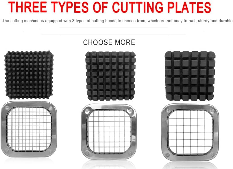 French Fry Cutter Stainless Steel Heavy Duty Manual Potato Slicer Commercial 1/2 Inch Blades Potato Cutter Blade (Accessory 1/2" Blade)