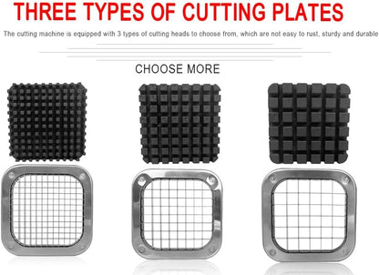 French Fry Cutter Stainless Steel Heavy Duty Manual Potato Slicer Commercial 1/2 Inch Blades Potato Cutter Blade (Accessory 1/2" Blade)