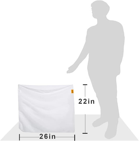 2 Pack 26"×22" Brew Bag Reusable Mesh Strainer for Wine Beer Brewing | BIAB, Fits Kettle Up To 17 In, Holds 20 Lbs, Nylon Cheesecloth, BPA-Free, Drawstring Strainer for Cider Fruit Wine Cold Brew
