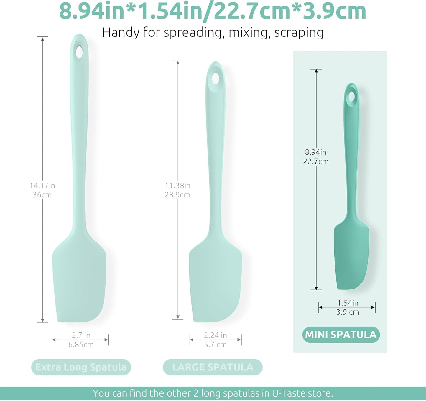 Small Mini Silicone Spatula, 9in Rubber Jar Bowl Scraper, Purple | 600ºF Heat-Resistant Food-Grade Tiny Spatula for Kitchen Use, Flexible Baking Utensil for Mixing Scraping Jam in Bowl or Cup