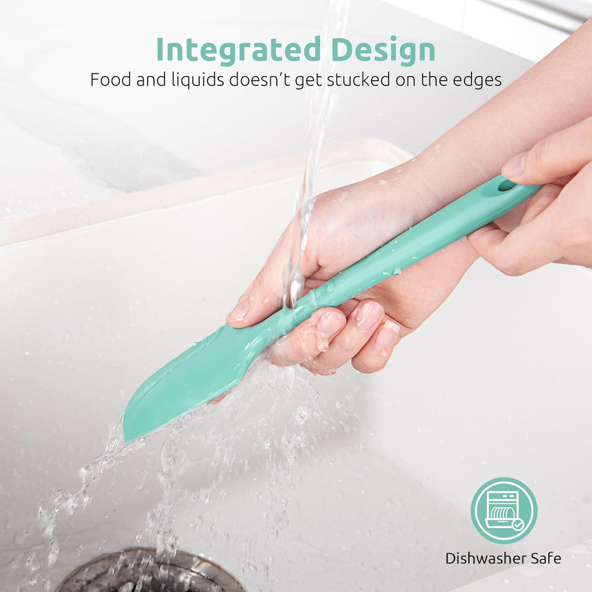Small Mini Silicone Spatula, 9in Rubber Jar Bowl Scraper, Purple | 600ºF Heat-Resistant Food-Grade Tiny Spatula for Kitchen Use, Flexible Baking Utensil for Mixing Scraping Jam in Bowl or Cup