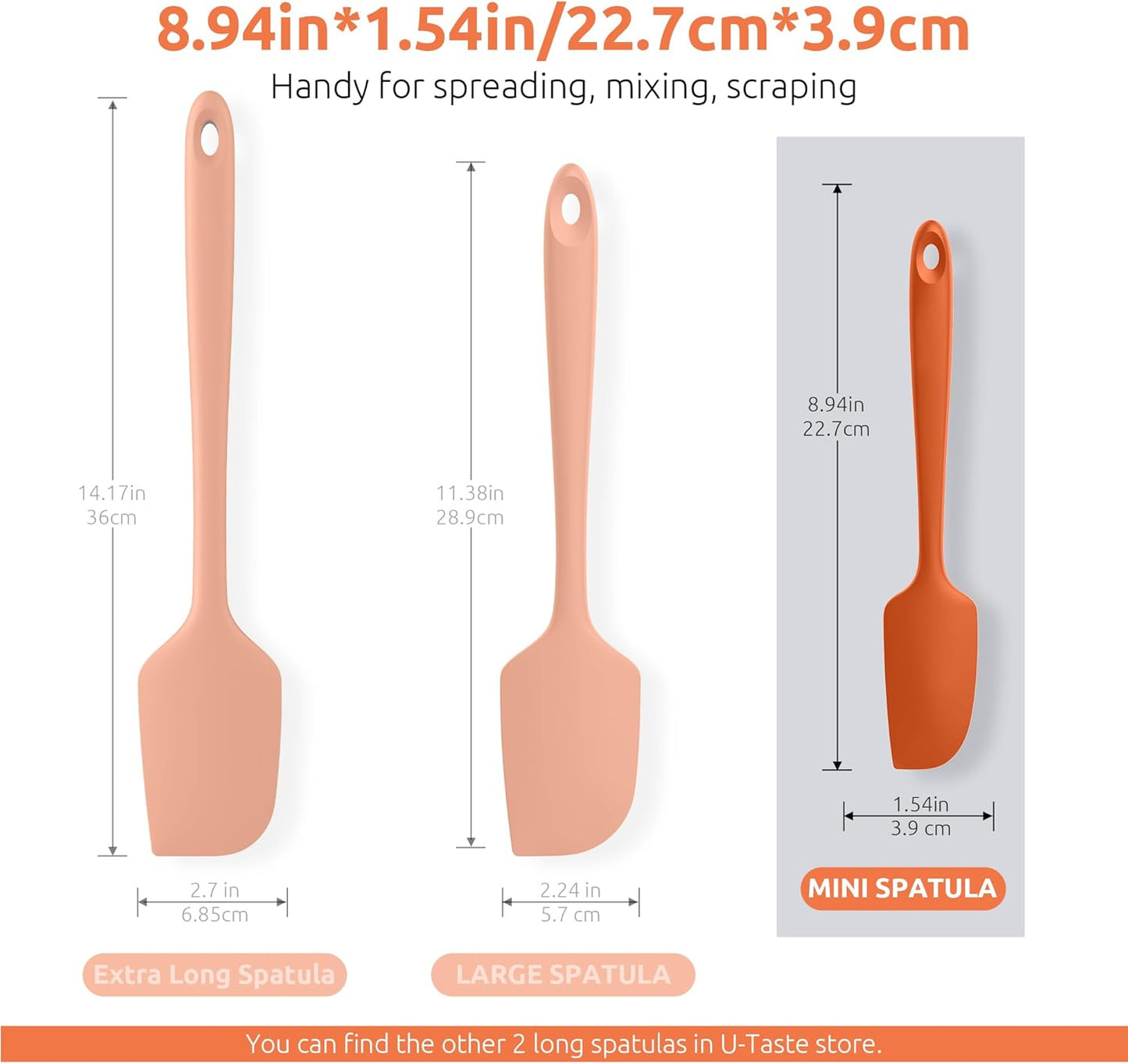 Small Mini Silicone Spatula, 9in Rubber Jar Bowl Scraper, Purple | 600ºF Heat-Resistant Food-Grade Tiny Spatula for Kitchen Use, Flexible Baking Utensil for Mixing Scraping Jam in Bowl or Cup