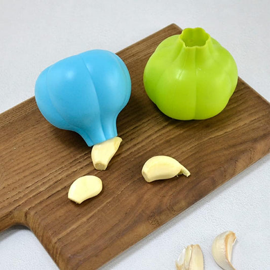 CALLARON Silicone Garlic Peeler 2Pcs Garlic Peeler Silicone Skin Remover Keeper Roller Peeling Tube Skinner Kitchen Tools for Home Restaurant (Assorted Color) Peeler Tube