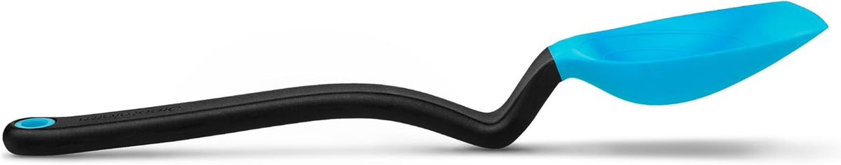 Supoon Non-Stick Sit-Up Silicone Scraping, Serving, Cooking Spoon Measures 5ml Tsp & 15ml Tbsp - 11" Red