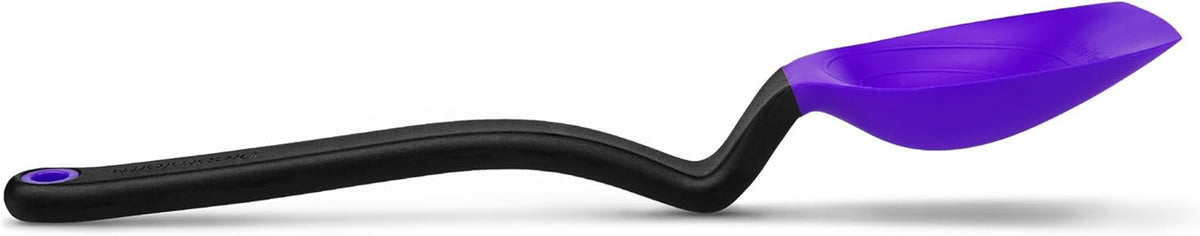 Supoon Non-Stick Sit-Up Silicone Scraping, Serving, Cooking Spoon Measures 5ml Tsp & 15ml Tbsp - 11" Red