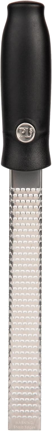 Rasp Grater - Premium Stainless Steel Zester & Grater for Citrus, Garlic, Ginger, Chocolate & Hard Cheese - Comfort Grip Handle, Dishwasher Safe, Fine Etched Teeth for Effortless Shavings