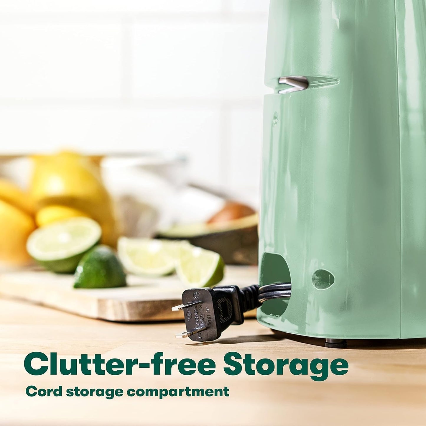Electric Can Opener and Knife Sharpener, Removable Cutting Lever, Cord Storage, Stainless Steel Blade, Sage