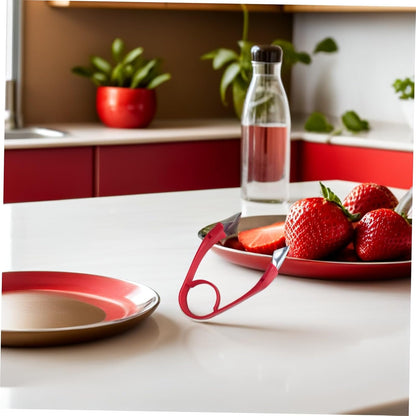 Stainless Steel Strawberry Huller Stem and Leaf Remover Kitchen Tool