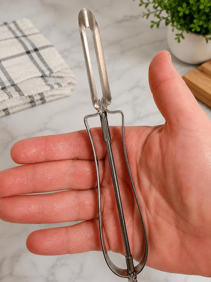 Potato Peeler Stainless Steel – Swivel Vegetable Peeler for Potatoes, Carrots, Fruits & Vegetables with Ergonomic Wide Grip, Dishwasher Safe