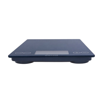 Arti Glass Food Scale Digital Countertop Kitchen, Baking and Cooking Scale with Nutrition and Calorie Counter, 15-Pound Capacity, 9" x 6.5" x .75", Gray Storm