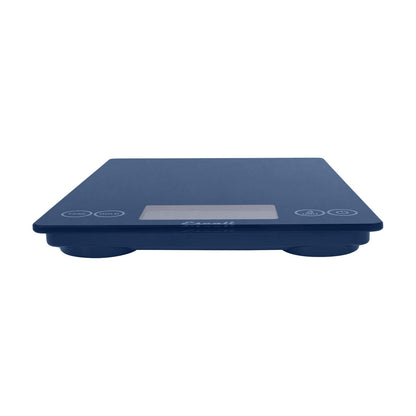 Arti Glass Food Scale Digital Countertop Kitchen, Baking and Cooking Scale with Nutrition and Calorie Counter, 15-Pound Capacity, 9" x 6.5" x .75", Gray Storm